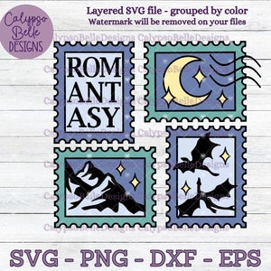 Romantasy SVG, Buchstempel SVG, Fantasy Romance SVG, Buch SVG, Bookish Babe, Drachen SVG, Drachenbuch, Fantasy Reader SVG, Buchliebhaber SVG png