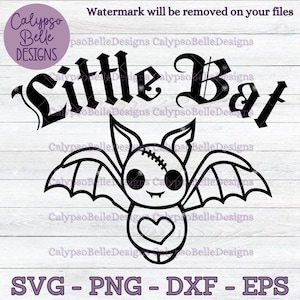 Petite chauve-souris / Goth en formation / Baby Emo Goth SVG / Bat Svg / SVG, PNG, eps, Cut File, Téléchargement instantané