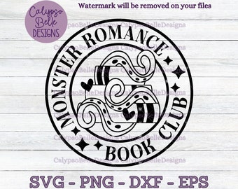 Monster Romance Book Club svg / Monster svg / Monster Lover / Reader svg / Alien Smut svg / Sci-Fi Romance svg / Smut Book Club svg