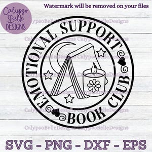 Emotionale Unterstützung Buch Club svg, Bücher svg, Buch svg, Buch Club svg, Leser svg, Buchliebhaber svg, Leser svg, Bibliothekar, Bücherwurm SVG, PNG