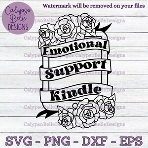 Suporte Emocional Kindle svg / Livro Romance Smut svg / Inimigos para amantes svg / Livro tok svg / Leitor Smut / Romance obscuro SVG PNG, EPS