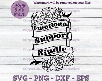 Emotional Support Kindle svg / Romance Smut book svg / Enemies to lovers svg / Book tok svg / Smut reader / Dark romance SVG PNG, EPS