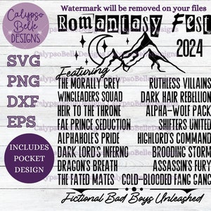 Romantasy Fest svg, Romance Smut book svg, Morally Grey svg, Book tropes svg, Bookish Concert, Dark Romance, Villain, Smut reader SVG PNG