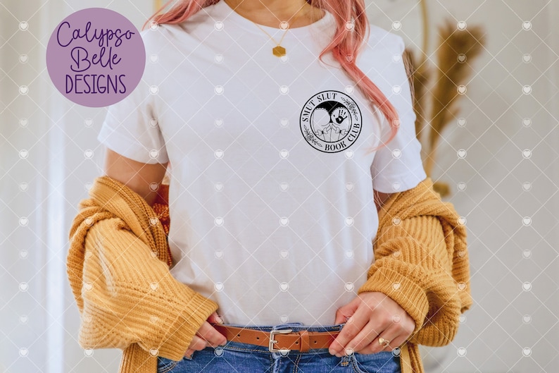 Klub Książki Smut Slut svg / STFUATTDLAGG / Ostrzeżenie o wyzwalaczu svg / Dobra dziewczyna svg / Książkowy svg / Miłośnik książek svg / Mroczny romans / Czytanie SVG PNG zdjęcie 2