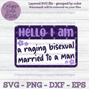 Raging Bisexual svg / LGBT Pride svg / LGBTQ+ Romance svg / Bookish svg / Marié à un homme svg / Hello I am lgbt svg, Kindle SVG, png