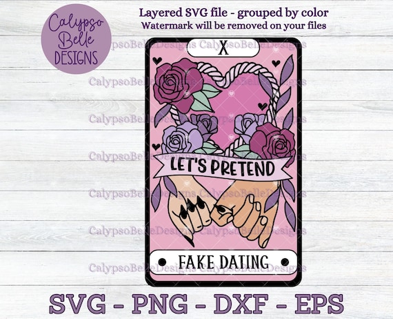 Fake Dating Tarot Card svg, Romance Reader svg, Smut Reader svg, Smut Slut svg, Spicy Books svg, Enemies to lovers svg, Reader Tarot PNG