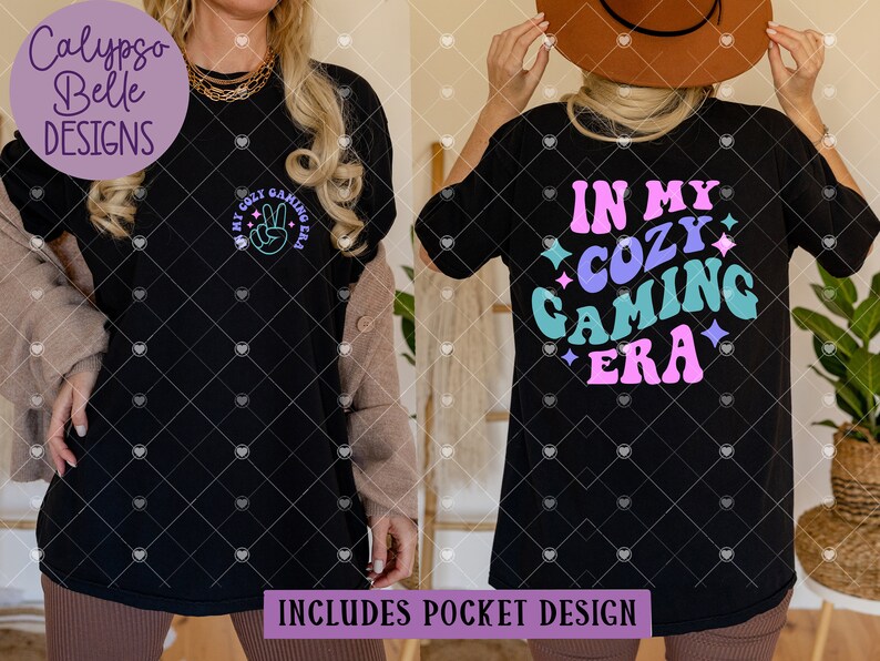 In My Cozy Gaming Era svg / Era svg / Cozy Gamer svg / Cozy Gaming svg / Gamer Girl svg / Retro Gamer Png / Trendy svg / Pocket SVG PNG image 2