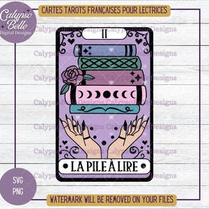 La PAL Tarot svg, Pile à lire, Romance Smut book svg, Lectrice, Livre svg, Lecteur svg, Booktok Québec svg, Français svg, Lecture SVG PNG