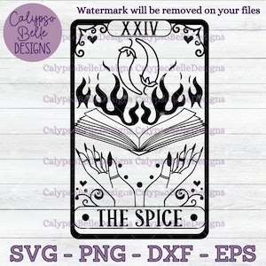 Spice Reader Tarot Karte svg, Romanze Spicy Buch svg, Spicy svg, Buch tok svg, Smut svg, Spicy Bücher, Reader svg, Tarot, Smut Schlampe SVG PNG