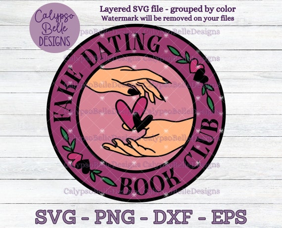 Fake Dating Book Club svg / Romance Smut book svg / Smut Book Club svg / Forced Proximity svg / Book tok svg / Book Tropes SVG PNG, EPS