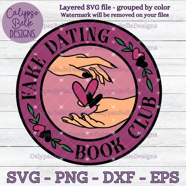 Fake Dating Book Club svg / Romance Smut book svg / Smut Book Club svg / Forced Proximity svg / Book tok svg / Book Tropes SVG PNG, EPS