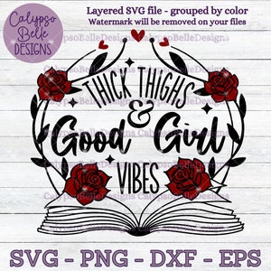 Dicke Oberschenkel und gute Mädchen Vibes svg, STFUATTDLAGG Stricknadel, schwere Oberschenkel und Good Girl Vibes, Dicke Oberschenkel, Dark Romance SVG PNG