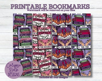 Tarot Card Bookmarks / Spicy Bookmarks / Digital Printable Bookmarks / Digital Bookmark / TBR Bookmark / Smut Bookmarks, Smutty Bookmark PNG