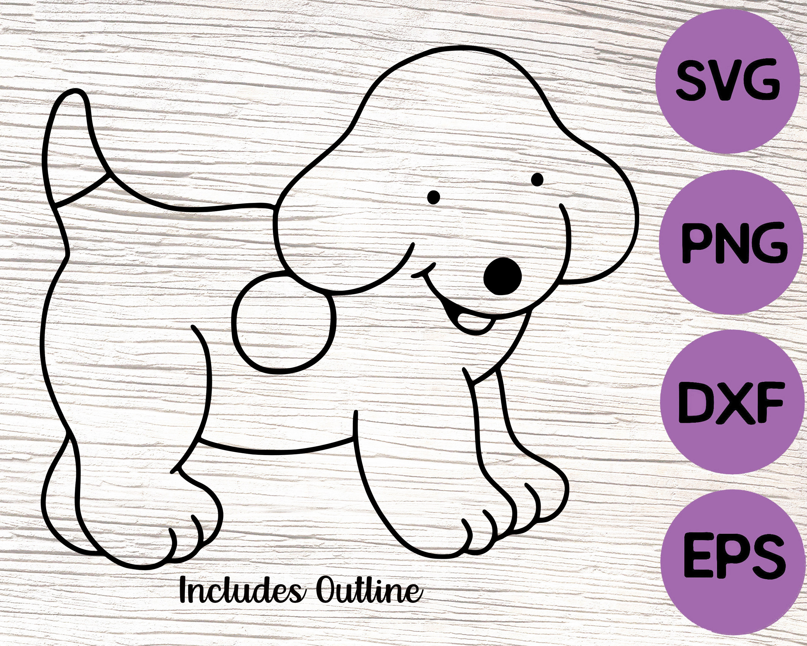 Spot the Dog Svg / 80s Svg / Retro Spot Dog Layered / Etsy Australia