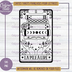 La PAL Tarot svg, Pile à Lire, Romance Smut book svg, Lectrice, Livre svg, Lecteur svg, Booktok Québec svg, Français svg, Palestra SVG PNG