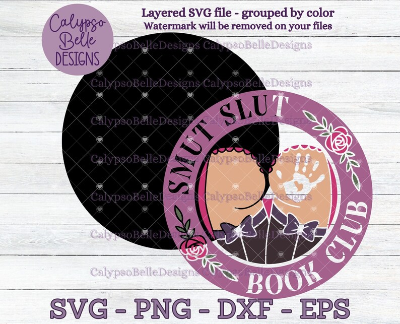 Smut Slut Book Club svg / STFUATTDLAGG / Trigger Warning svg / Good Girl svg / Bookish svg / Book lover svg / Dark Romance / Reading SVG PNG image 2