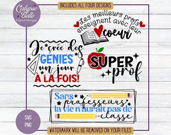 Merci professeur svg, French Prof, Enseignant svg, Enseignante svg, Prof français, Prof en vacances, Super prof, Enseigner teacher  SVG, PNG