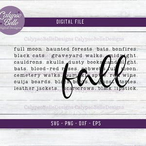 Svg mots automne, automne svg, svg pull douillet, la saison effrayante png, svg sorcellerie, fille fantasmagorique svg, sorcière, svg automne rétro, définition automne, noir