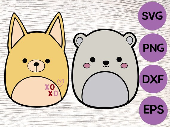 Squishmallow Svg Bundle / Bear Svg 