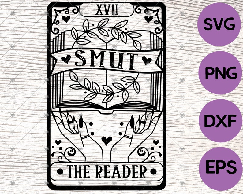 Smut Reader Tarot Card Svg Romance Smut Book Svg Enemies Etsy 