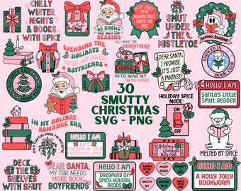 スマティクリスマスブックSVGバンドル：スパイシーホリデーデザイン（デジタルダウンロード）