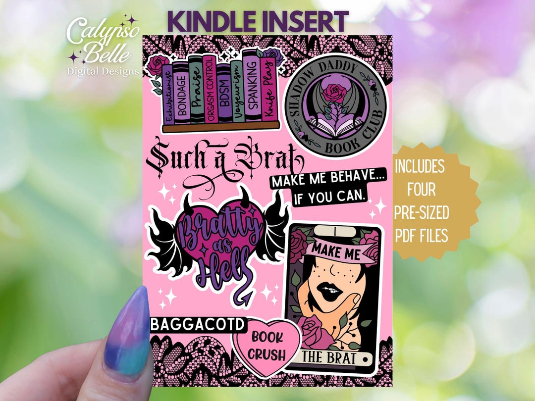 Kindle Insert for Clear Case, Kindle Skin Paperwhite Case, Printable ...