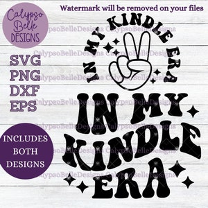 In my Kindle Era svg / Romance Smut book svg / Spicy Books svg / Wavy text svg / Era svg Kindle svg / Spice Reader svg / Smut reader SVG PNG