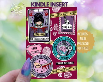 Thriller Reader Kindle Insert: Crime Scene Designs (Digital Download)