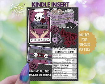 Dark Romance Kindle Insert: Reader Skin for Paperwhite, Basic, Oasis (PDF)