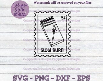 Slow Burn Trope, Buch svg, Lesezeichen svg, Bookish Trope Briefmarken svg, Bookish png svg, Romance Reader svg, Smut svg, Spicy Book svg