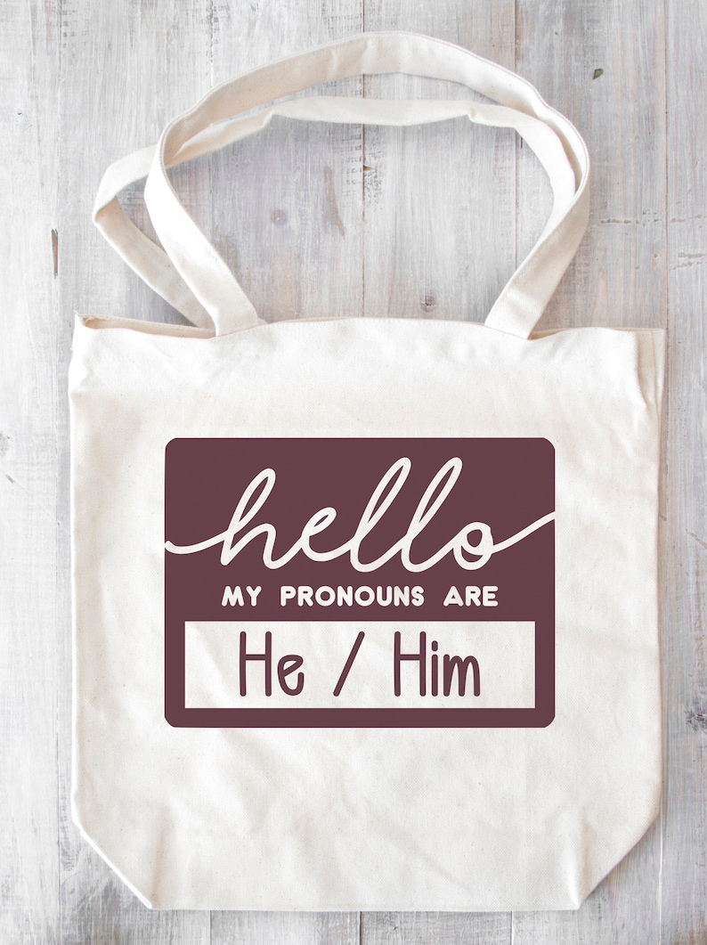 Pronoun Svg / Pronouns They Them She Her He Him Stickers / - Etsy Canada