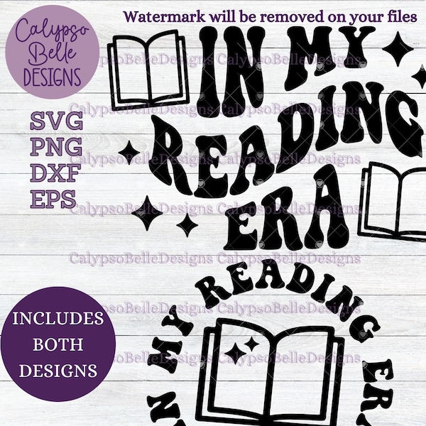 In my reading era svg / Romance Smut book svg / Wavy text svg / Book tok svg / Bookworm svg / Book Lover svg / Romance Reader SVG PNG, EPS