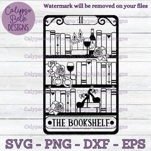 Smut Reader Tarot Karte svg, Romance Reader svg, Bücherregal svg, Smut Slut svg, Bücherregal svg, Feinde für Liebhaber svg, The Reader Tarot PNG