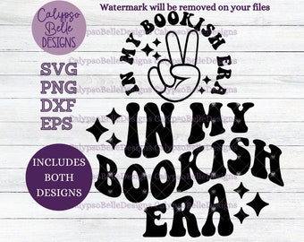 In my Bookish Era svg / Romance Smut book svg / Spicy Books svg / Wavy text svg / Book tok svg / Spice Reader svg / Smut reader SVG PNG