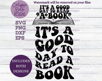 Het is een goede dag om een boek te lezen SVG/Lezer SVG/Bookish SVG/boek SVG/golvende tekst SVG/Trendy boek SVG/Booktok SVG PNG, EPS