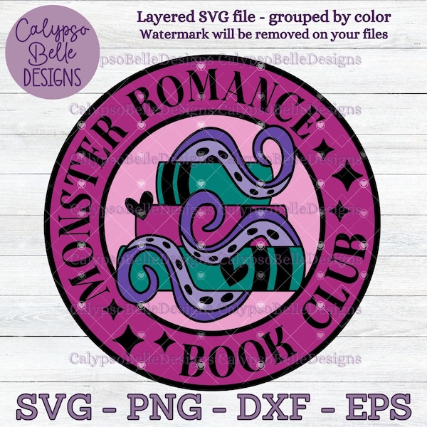 Monster Romance Book Club svg / Monster svg / Monster Lover / Reader svg / Alien Smut svg / Sci-Fi Romance svg / Smut Book Club svg