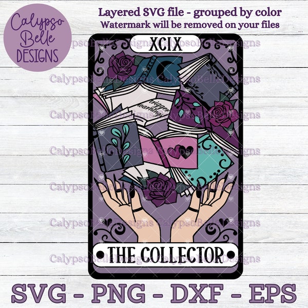 The Reader Tarot Card svg, Romance Reader svg, Smut Reader svg, Book Collector svg, Booktok svg, Enemies to lovers svg, The Reader Tarot PNG