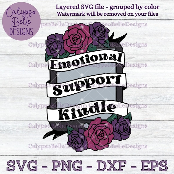 Emotional Support Kindle svg / Romance Smut book svg / Enemies to lovers svg / Book tok svg / Smut reader / Dark romance SVG PNG, EPS