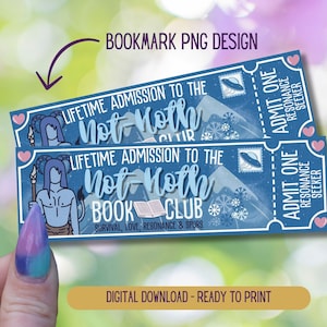 Not-Hoth Bookmark, Alien Romance Bookmark, Digital Printable Bookmarks, Ice Planet Barbarian, Ruby Dixon Bookmark, Take me to Not-Hoth, IPB