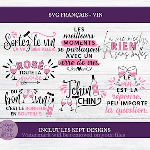 SVG Francais, French SVG, Vin svg, Vin Rosé svg png, Tchin Tchin svg, Verre de vin svg, Alcool svg, cadeau vin svg, Bouteille de vin svg png