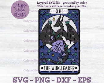 The Reader Tarot Card svg, Book svg, Fantasy Reader tarot svg, Romance Reader svg, Wingleader svg / Bookish svg, Book Lover, TBR SVG png