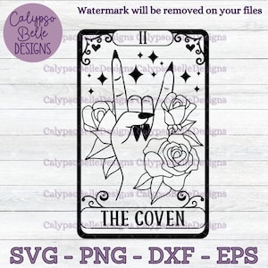 The Coven Tarot Card SVG / Bachelorette SVG / Bride Squad SVG / Bride Crew SVG / Brautparty / Brautstamm / Brautshirt SVG PNG