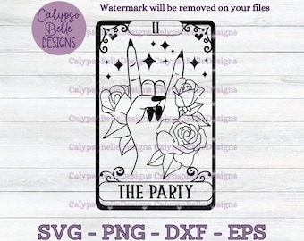 The Party Tarot Card svg / Bachelorette svg / Bride Squad svg / Bride Crew svg / Bridal Party / Bride Tribe / Bride Shirt SVG PNG