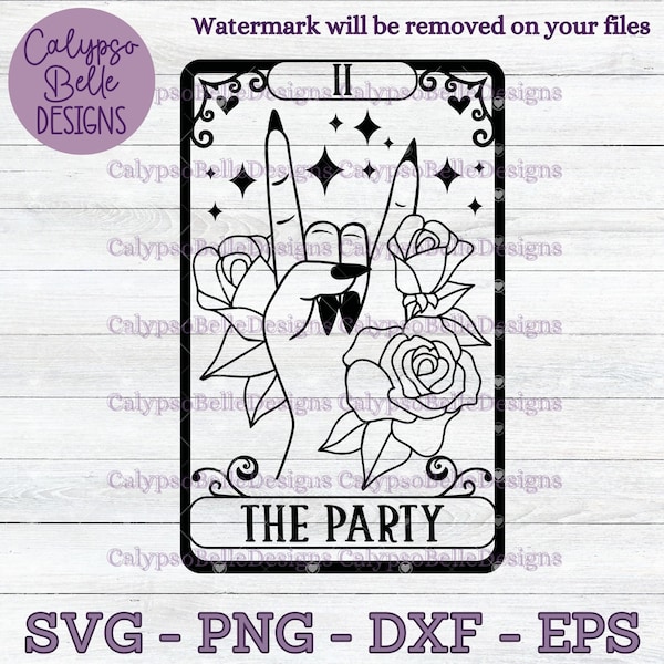 The Party Tarot Card svg / Bachelorette svg / Bride Squad svg / Bride Crew svg / Bridal Party / Bride Tribe / Bride Shirt SVG PNG