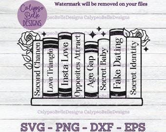 Buch Tropen Regal svg / Romance Smut Buch svg / Enemies to loves svg / Buch svg / Buchliebhaber svg / Slow Burn, Age Gap, Tropen SVG PNG