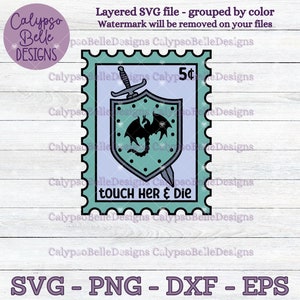 Touchez-la et mourez trope, svg livre, lecture svg, svg de timbres Trope livresque, svg lecteur romantique, svg charbon, svg fantastique, svg romantique png
