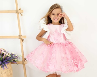 Pink Flower Birthday Dress: Enchanted Party Outfit