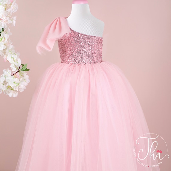 couture princess baby dress Handmade Sequin Tulle Baby Dress: Couture Princess Gown