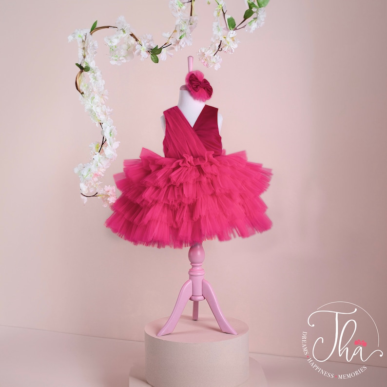 Hot Pink Barbie Tutu Dress for Girls