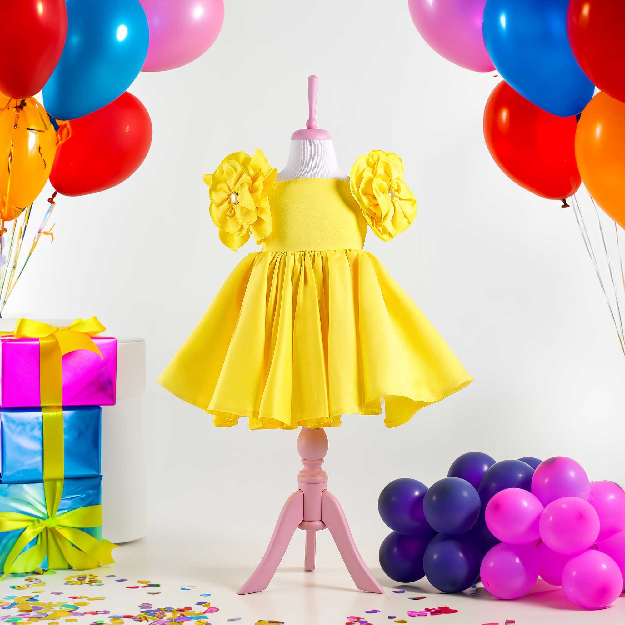 strapless open back dress Come and Get It Yellow Party Mini Dress - US 10
